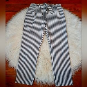 NWT Women's Love Tree Striped high waist pleated Pants G016